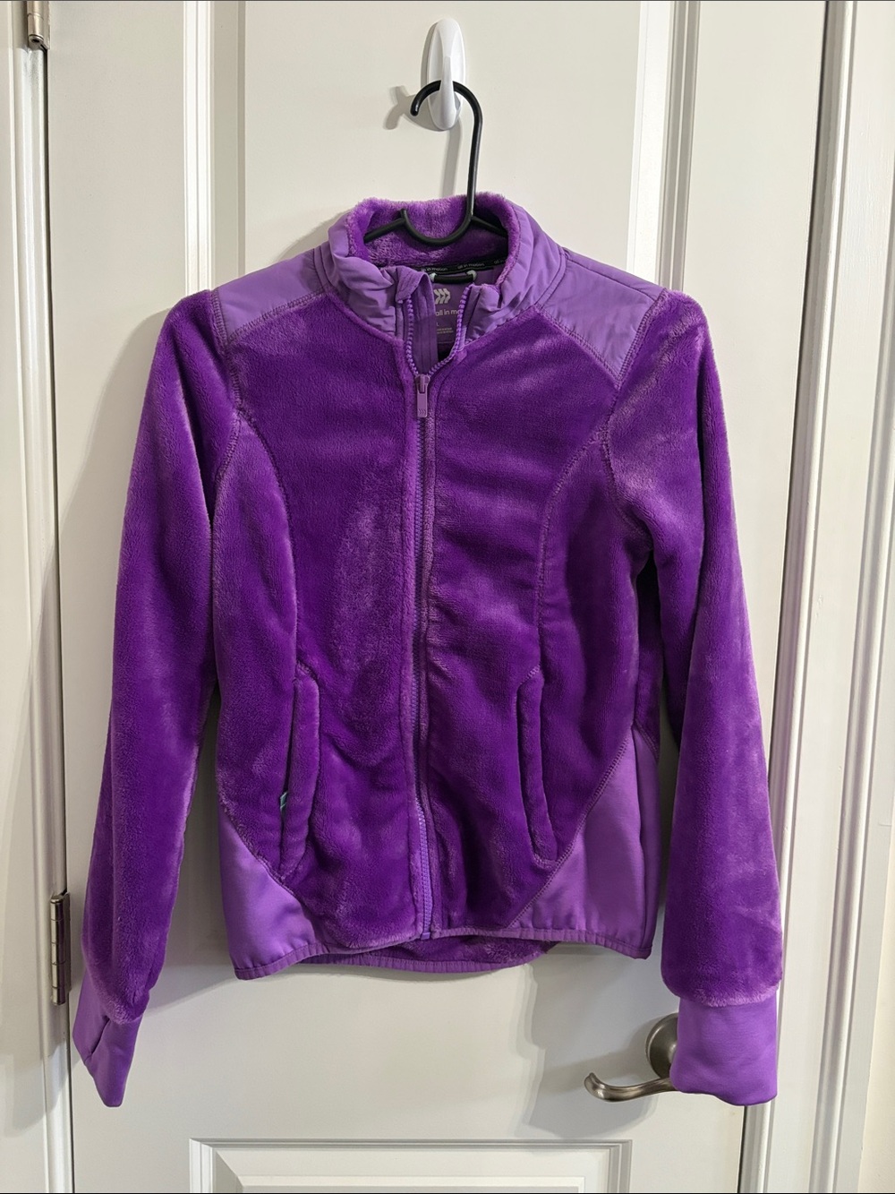 all in motion Purple Kids Fleece Full-Zip Jacket